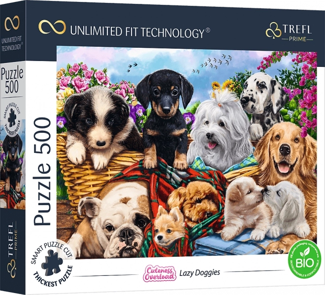 Puzzle TREFL Cuteness Overload: Cuccioli Addormentati 500 Pezzi