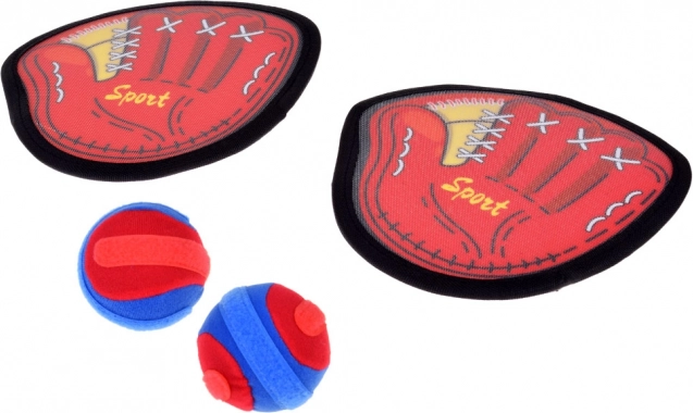 Gioco sportivo Catchball set 2 x bersaglio + 2 palline