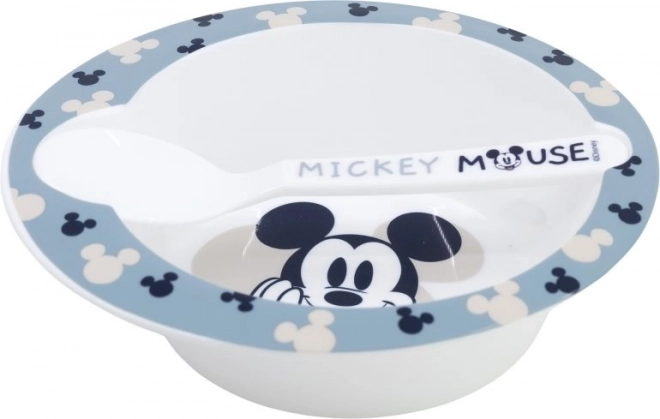 Set pappa con ciotola e cucchiaio Mickey Mouse