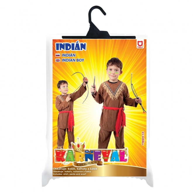 Costume da indiano per bambini con bandana (M)