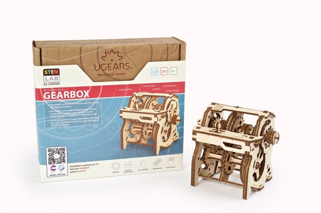 Ugears puzzle meccanico 3D trasmissione educativa STEM in legno