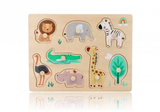 Puzzle in legno con maniglie Safari