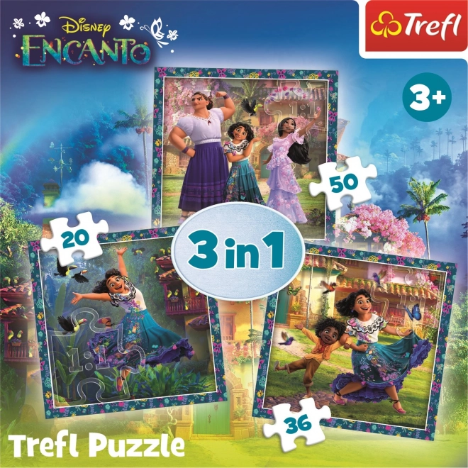 Puzzle TREFL Encanto: Personaggi 3in1