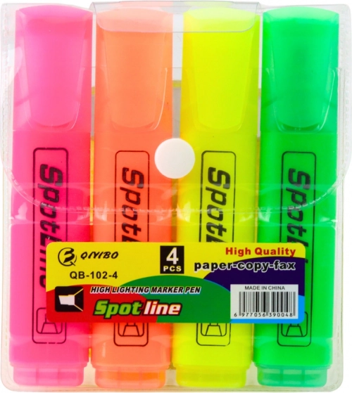 Evidenziatori SuperLiner Neon, 4 pezzi