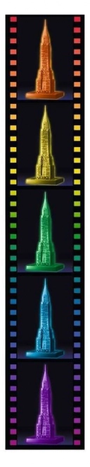 Puzzle 3D Chrysler Building Illuminato Notturno