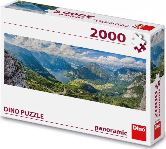 Puzzle panoramico vista sulle Alpi 2000 pezzi