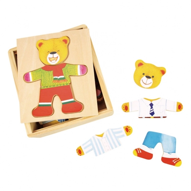 Puzzle vestire orsetto Bigjigs Toys