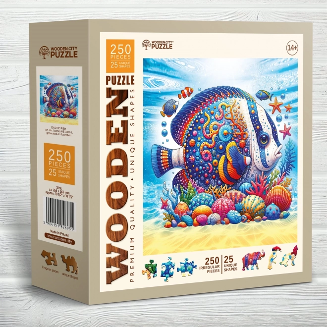 Puzzle in legno pesce esotico 250 pezzi