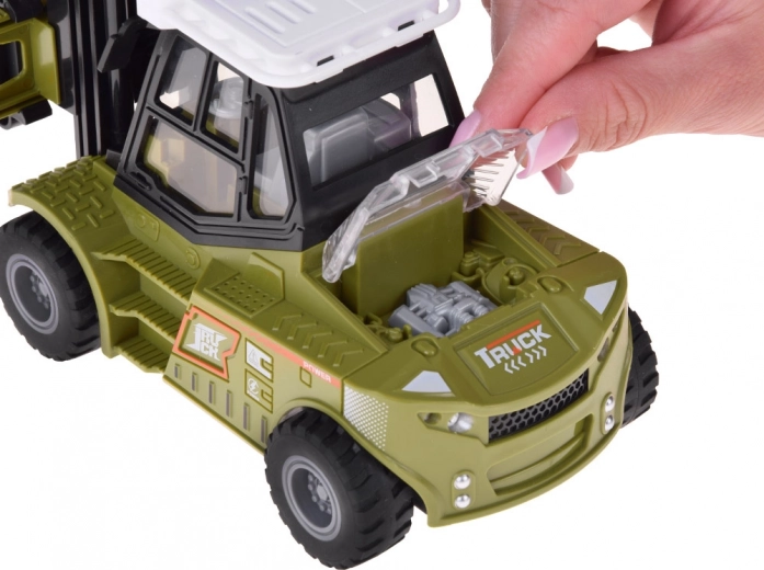 Vano portaoggetti apribile e ruote in gomma