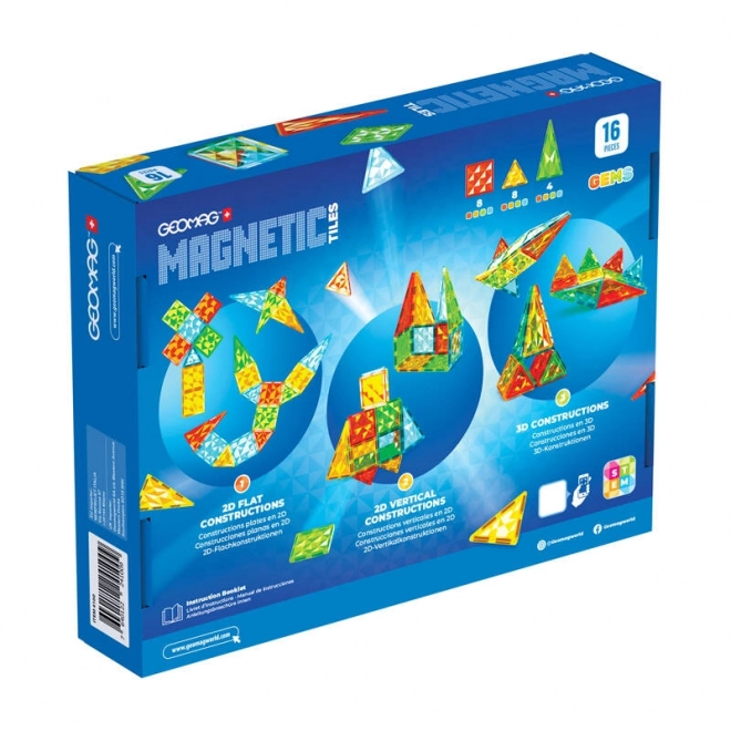 Geomag Gems set di magnetiche tessere