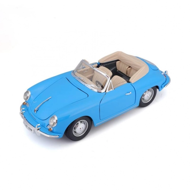 Modellino Porsche 356B Cabriolet 1961 Blu Bburago