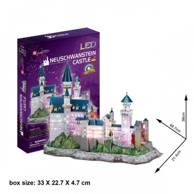 Puzzle 3D del Castello di Neuschwanstein