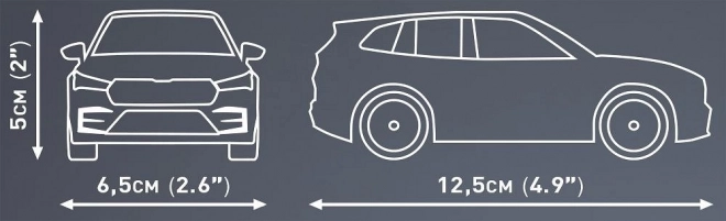 Modello auto Skoda Enyaq RS in mattoncini