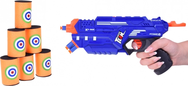 Giocattolo pistola SPACE GUN con proiettili in schiuma e gel