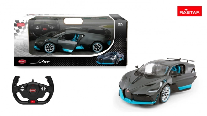 Modello argento Bugatti Divo RASTAR 1:14 auto telecomandato