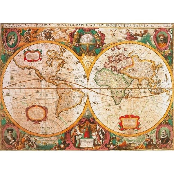 Puzzle 1000 pezzi mappa storica