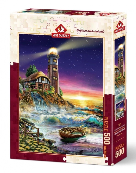 Puzzle Tramonto al Faro 500 Pezzi