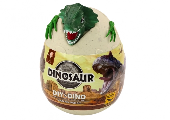 Uovo Dipinto Con Dinosauri Verde DIY