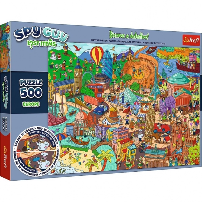 Puzzle 500 Pezzi Spy Guy Oggetti Smarriti Europa