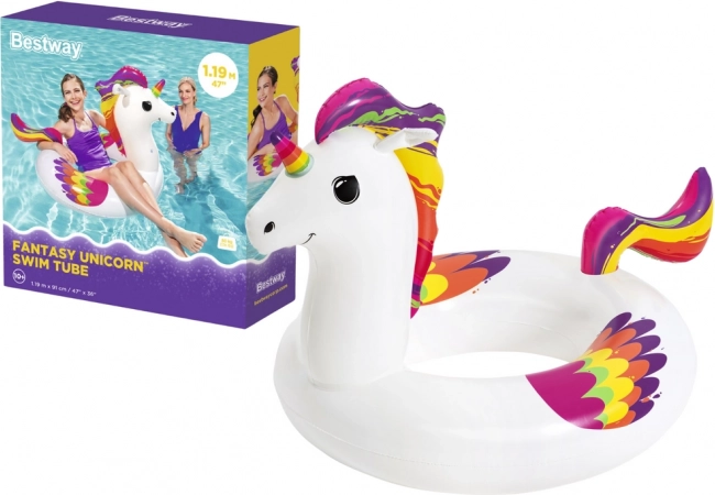 BESTWAY ciambella gonfiabile unicorno 119 cm