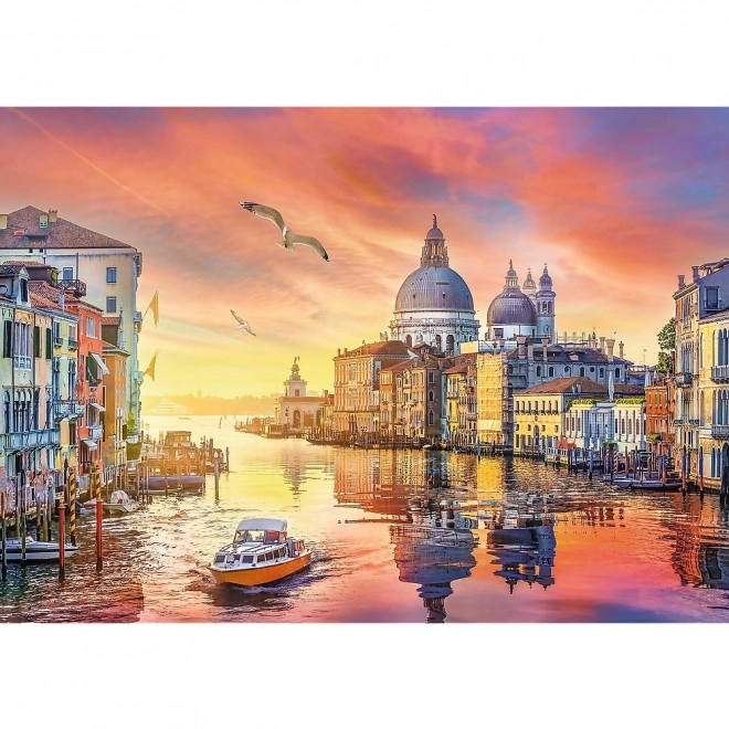 Puzzle TREFL Tramonto Romantico: Venezia, Italia 500 Pezzi