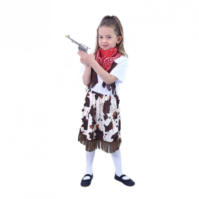 Costume da cowboy per bambine con fazzoletto