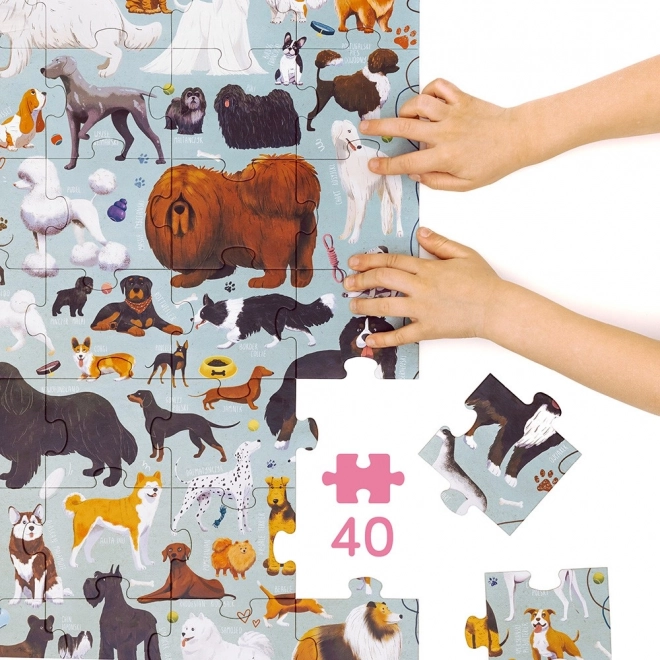 Puzzle 40 pezzi Puzzlove - Cani