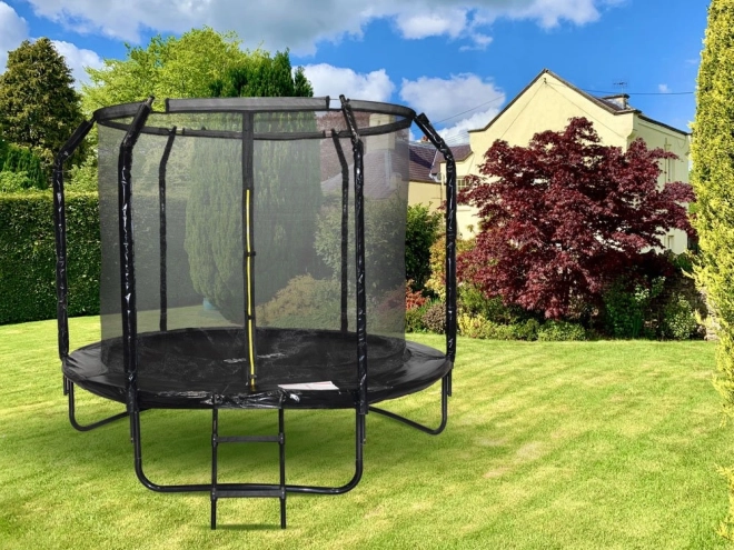 Trampolino da giardino SkyFlyer con scala 244 cm