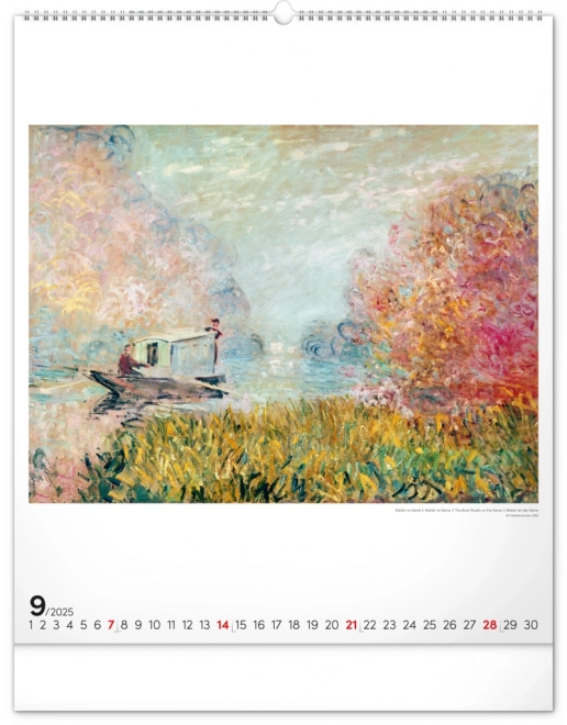 Calendario da parete Claude Monet 2025