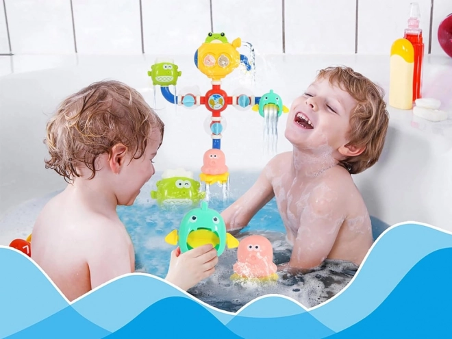 Gioco da Bagno Mulino d'Acqua con Ruota Girevole