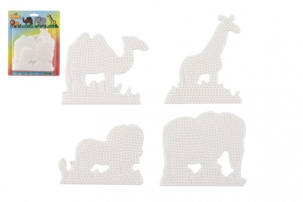 Podložka per Perline da Stirare Hama MIDI Elefante, Giraffa, Leone, Cammello Plastica