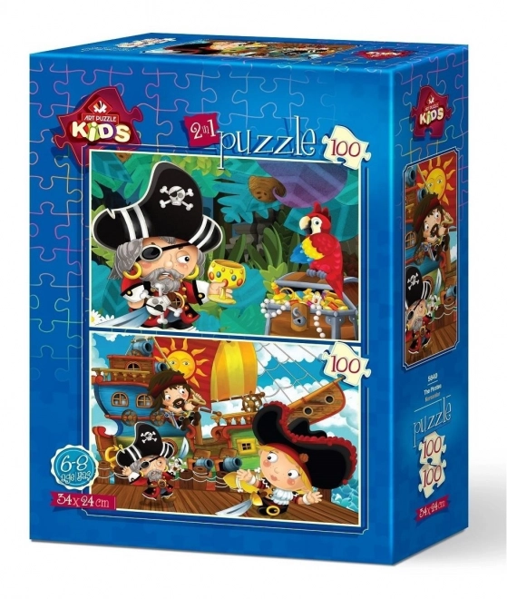 Puzzle dei pirati 2x100 pezzi