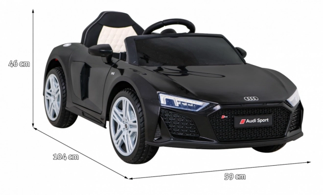 Audi R8 LIFT Auto a batteria + telecomando + ruote in EVA + MP3 + LED – Nero