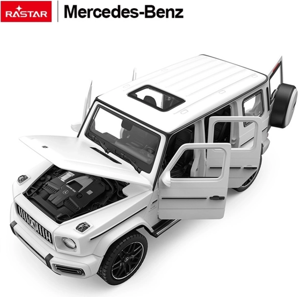Modello in metallo 1:32 MERCEDES‑BENZ AMG G63 con suoni bianco Rastar