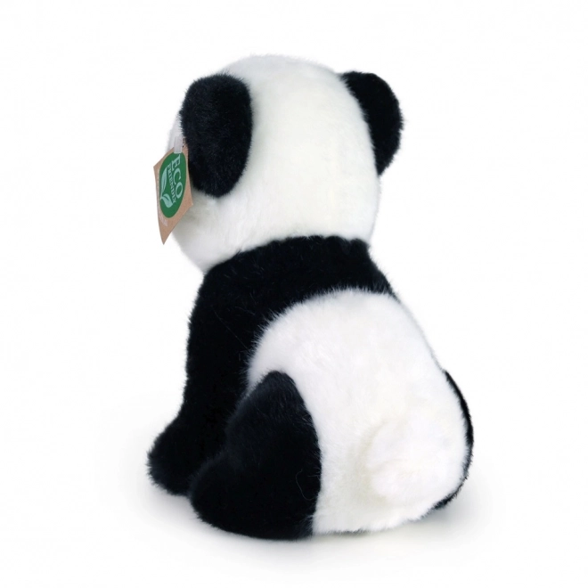 Panda di peluche ecologica seduta 18 cm