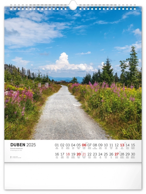 Calendario Murale Šumava 2025