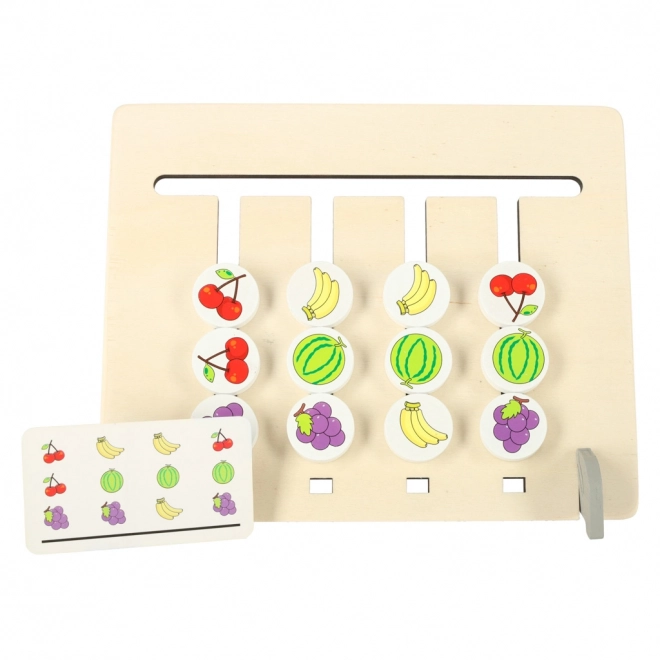 Gioco educativo in legno Colori e Frutta Montessori