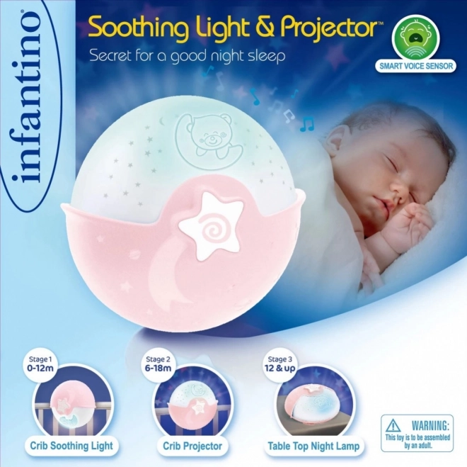 Proiettore 2 in 1 rosa Infantino