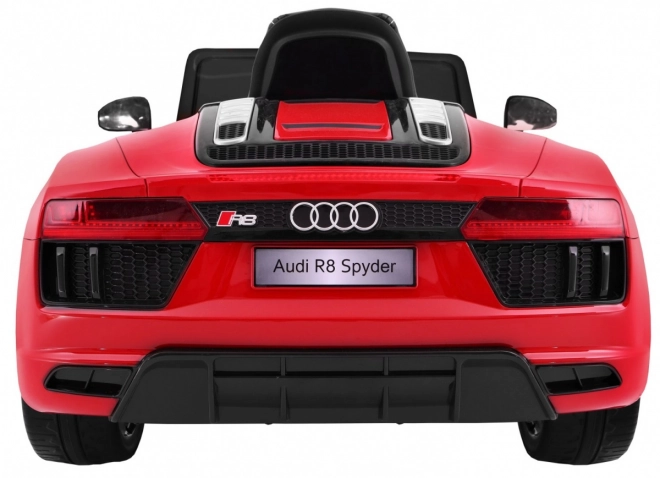 Audi R8 Spyder a batteria Vernice rossa + Controllo remoto + EVA + Avvio lento + Radio MP3 + LED