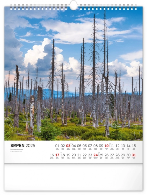 Calendario Murale Šumava 2025