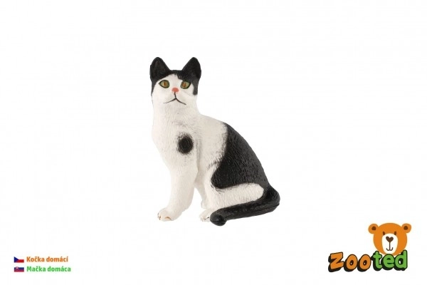 figura di plastica di gatto domestico 4 cm in sacchetto