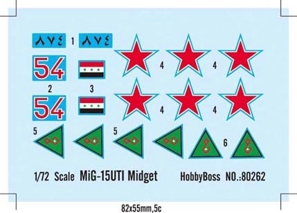 Modello in plastica MiG-15UTI Midget