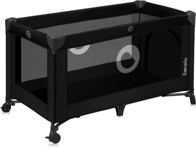 Lettino da viaggio Lionelo Stefi Black Carbon