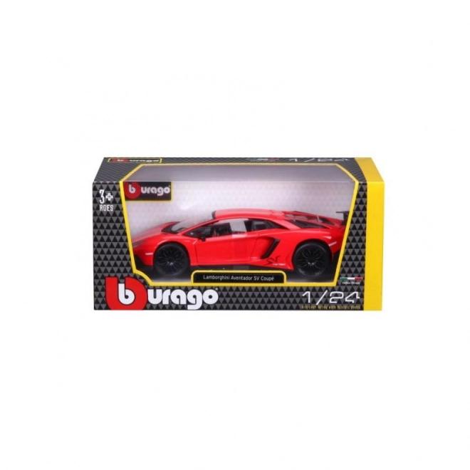 Lamborghini Aventador LP 750-4 SV Rosso Scala 1:24