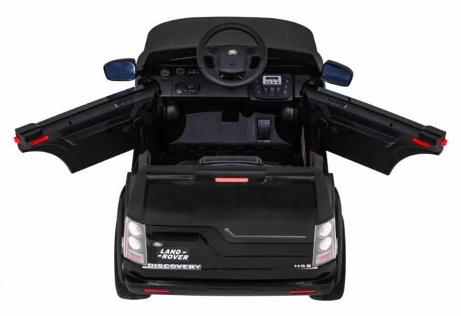 Land Rover Discovery Auto elettrico per bambini nero + telecomando + ruote EVA + avvio lento + radio MP3
