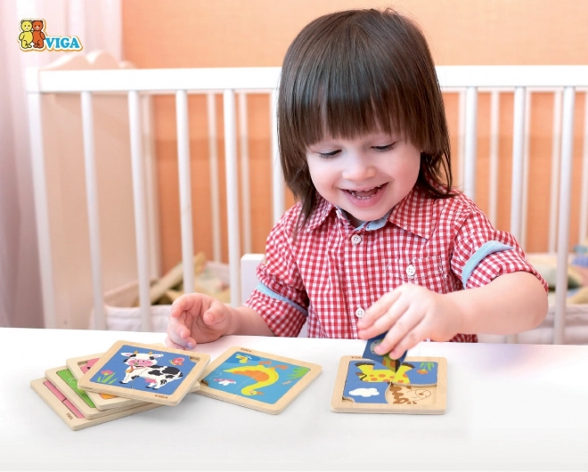 Puzzle in legno per bambini Anatroccolo