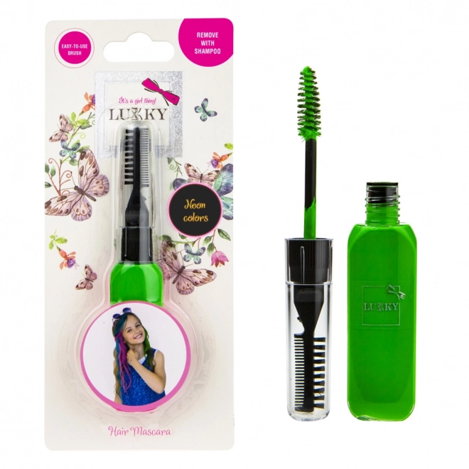 Mascara per capelli verde Lukky