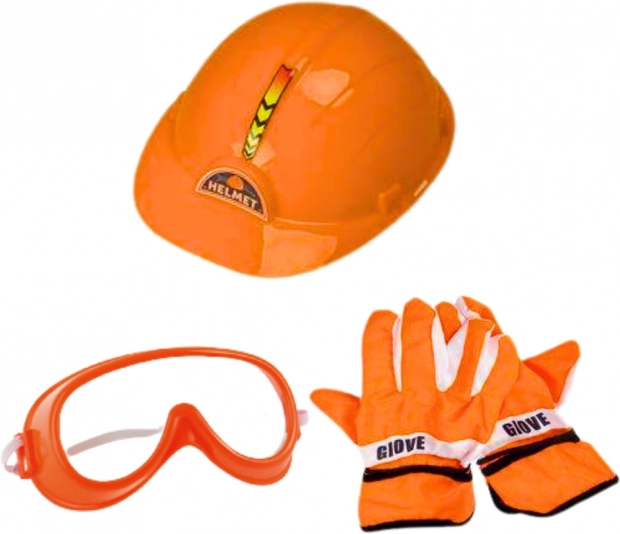 Motosega giocattolo per bambini con suoni e accessori