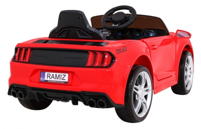 GT Auto sportivo a batteria per bambini Rosso + telecomando + avviamento lento + portabagagli + MP3 LED