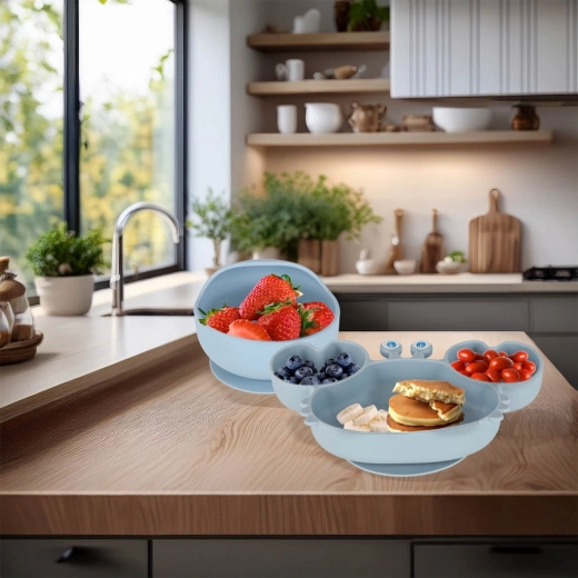 Piatto e ciotola stabili con ventosa